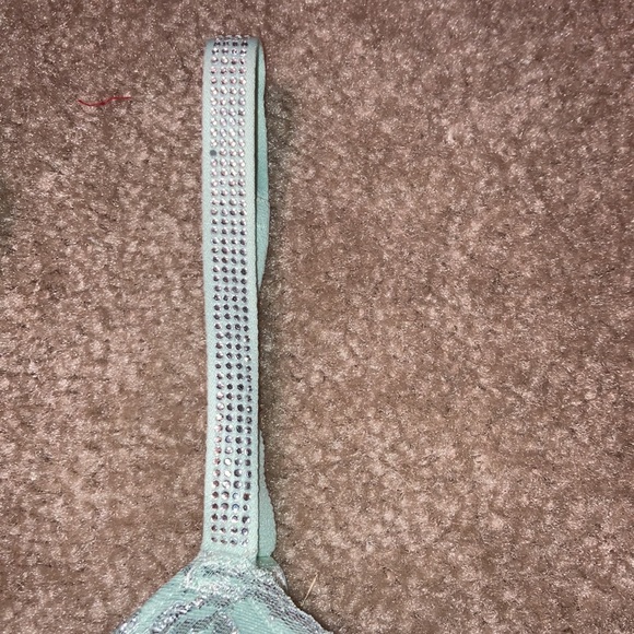 Victoria’s Secret mint & silver Dream Angels All over lace push up bra - Picture 3 of 5